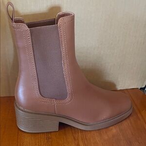 JustFab Brown Ankle Booties